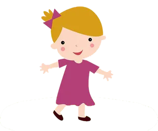 卡通蝴蝶结人物简笔画