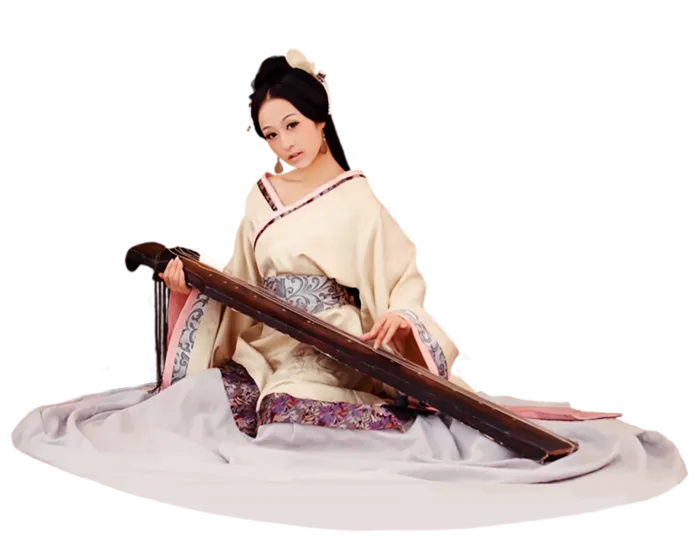 33免抠元素 免抠摄影 美女 人物 服装 古风 演奏