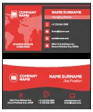 红灰相间商务名片矢量素材ai矢量模版下载