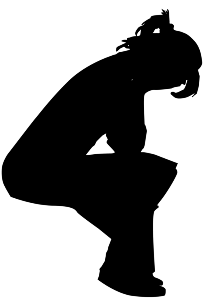 女子背影剪影