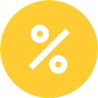 黄色圆形图标百分比 PNG免抠