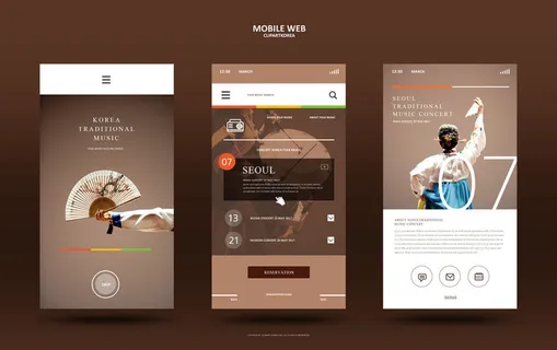 UI多页面包装展示手机APP交互界面样机长图概念PSD设计模板