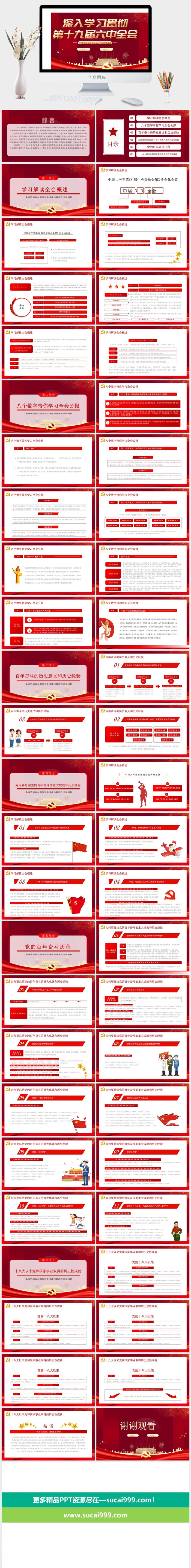 全面解读十九届六中全会PPT