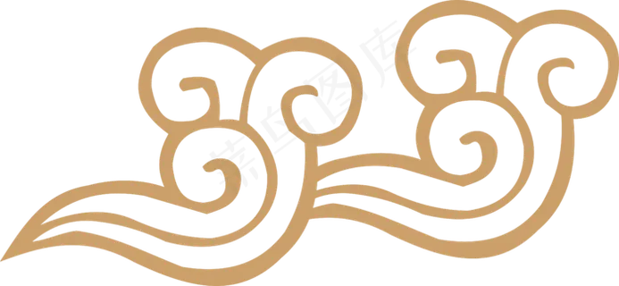 中式传统祥云中国风古典水纹吉祥图案免抠