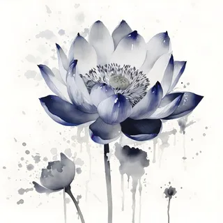 莲花荷花水墨画背景