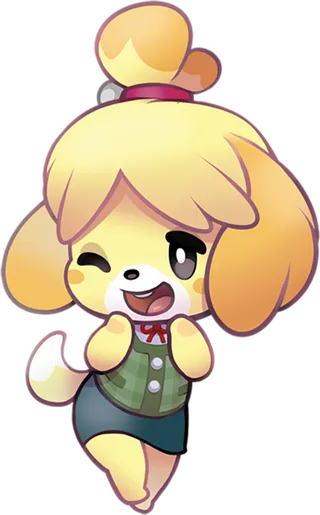 动森俏皮小狗卡通素材