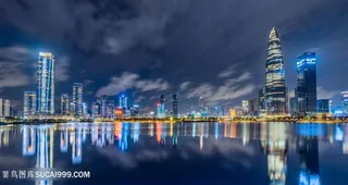 深圳人才公园夜景图片