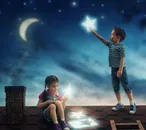 星空的温馨家庭高清图片