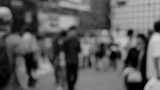 人们, 人群, 许多, 散景, 模糊, 背景, 城市, 镇