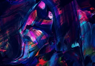 抽象艺术油漆颜料混色流体简笔背景