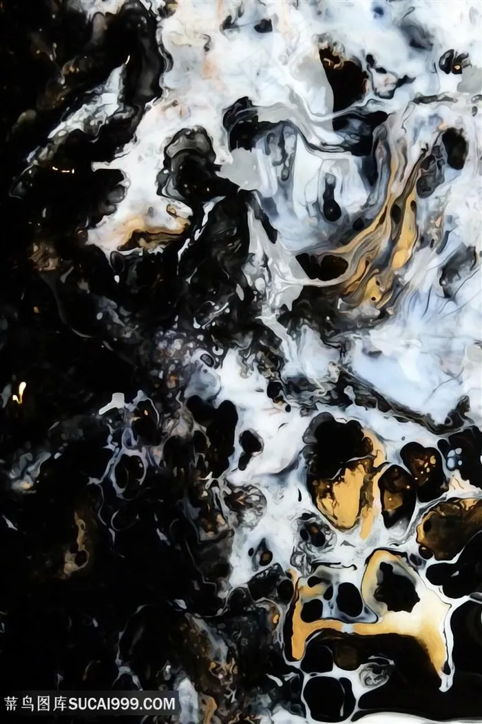 水墨时尚抽象油画挂画