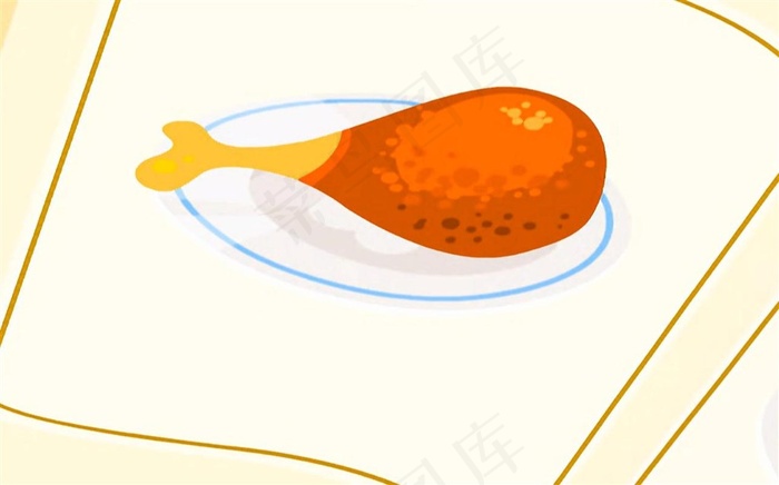 认识食物鸡腿
