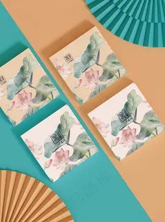 唯美国潮风中式智能贴图样机