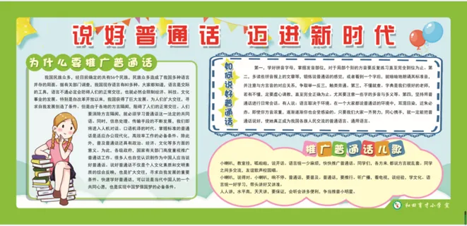 普通话01文明|创建|学校|展板|校园|