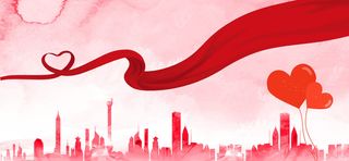 红色公益爱心慈善活动宣传海报展板背景图片PSD分层设计素材模板