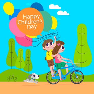 手绘六一儿童节背景