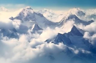 雪山风景摄影背景