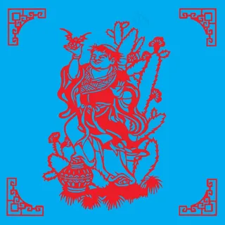 古风人物剪纸 剪纸风元素