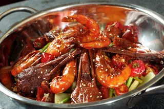 XTS009江湖菜-干锅鸭唇虾