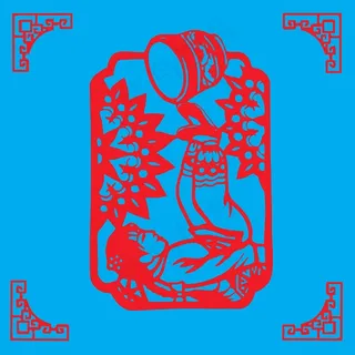 杂技剪纸 剪纸风元素