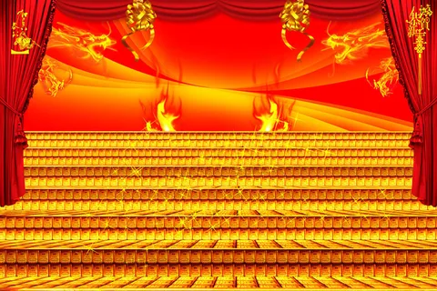 阶段红色背景