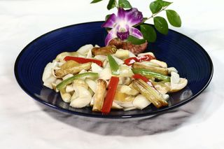 47葱烧松茸菌-乡村小镇