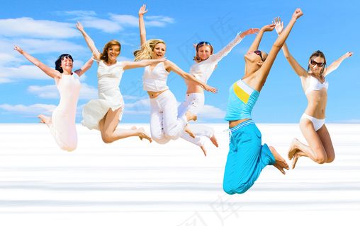 高清跳跃美女图片下载