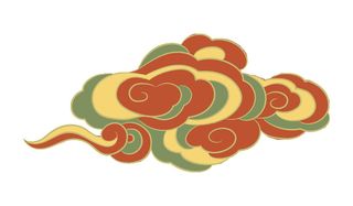 中国风中式国潮敦煌云纹祥云插画图案云朵云彩元素PSDAI设计素材