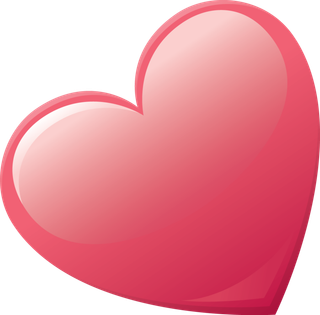 爱心渐变红色