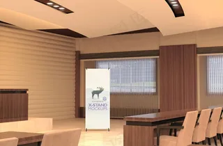 易拉宝样机 易拉宝效果图