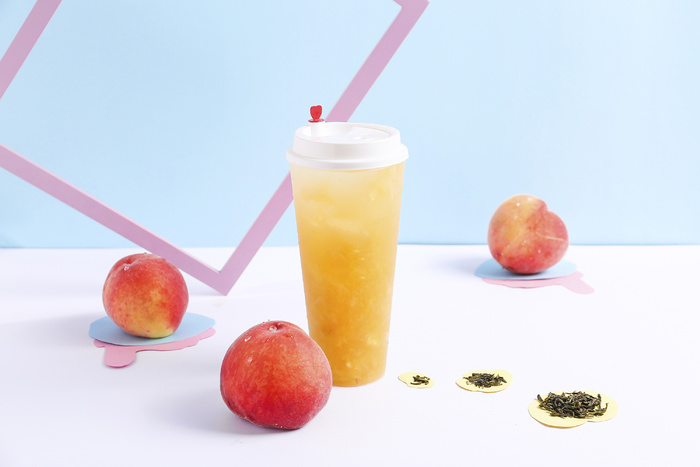 奶茶店水果茶饮品特饮高清图 桃桃果茶