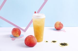 奶茶店水果茶饮品特饮高清图 桃桃果茶