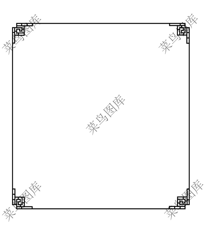 纹路方框矢量图