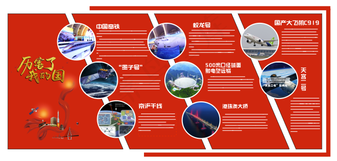 厉害了我的国党建100年cdr矢量模版下载