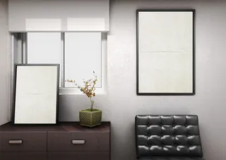 海报样机 室内质感画框 暗色系 (5)