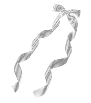 蝴蝶结银色绸带