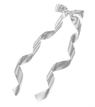蝴蝶结银色绸带