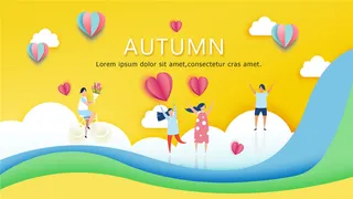 美丽风景气球商场活动