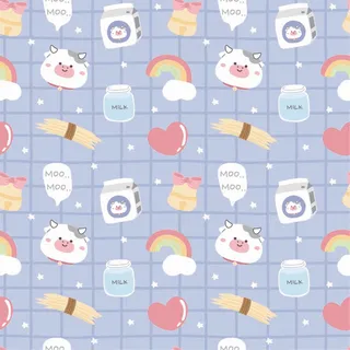 高清矢量 卡通布纹