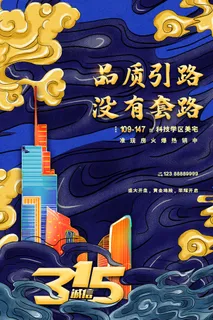 315打假宣传海报源文件