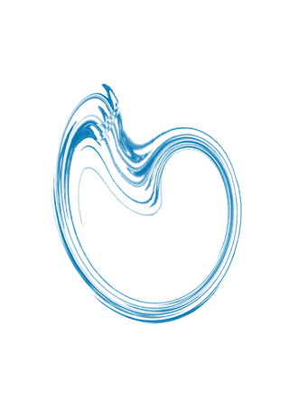 蓝色几何图形画册免抠素材