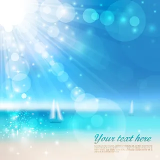 夏天海滩大海背景