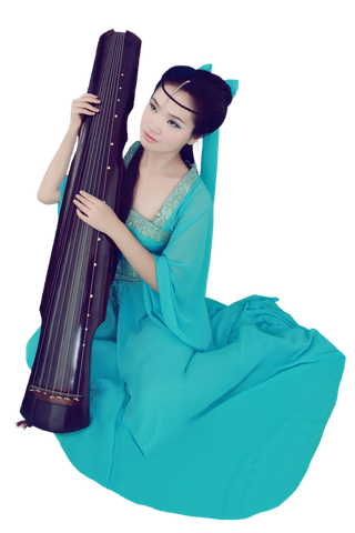 08 (8)免抠元素 免抠摄影 美女 人物 服装 古风 演奏