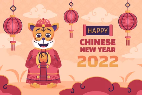 新年虎年老虎插画 新年虎年老虎插画