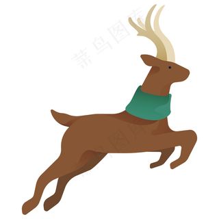 圣诞鹿失量元素