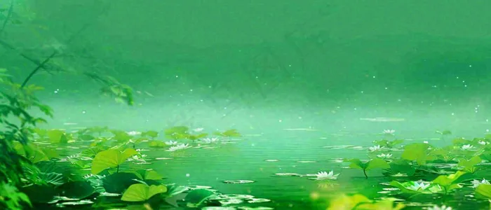 春天河面湖面花草意境古风，春分谷雨(1680x720)