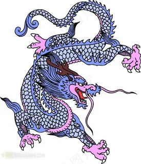 漂亮的卡通龙纹图案图片