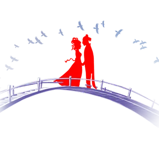 情人节剪影素材