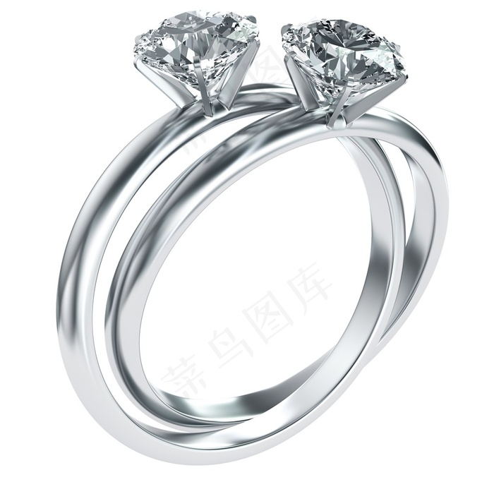 铂金钻戒高清摄影图片