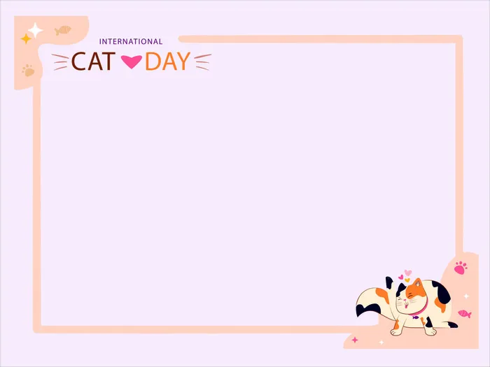 猫的一天背景psd模版下载